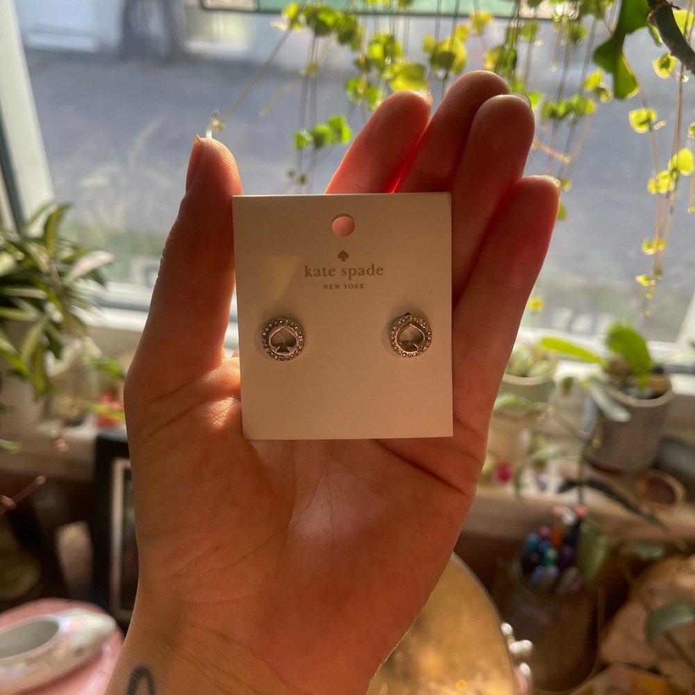 Kate Spade Silver Round Earrings